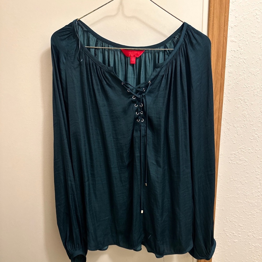Green blouse